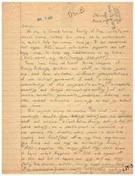 ["The author, Percy Sharp, a Creek Indian with a low income, is concerned that the funds provided by HUD for his mutual-help housing program are not being used properly. He feels that there is mismanagement and fraud within the Creek Nation Housing Authority Inc. He is seeking clarity and accountability regarding the program and is worried about the potential consequences for himself and other low-income Indian families. He is asking for help and support from the Senator to address the issues he is facing."]