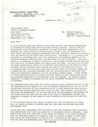 ["The document addresses concerns about proposed rules that would prevent Housing Authorities in Oklahoma from building under the Mutual-Help Turnkey program. The writer suggests a different method for selecting developers and negotiating prices to reduce processing time and build better, maintenance-free homes. The writer also expresses frustration with HUD's focus on minimum property standards and delays in approving prices and contracts."]
