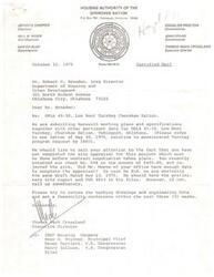["The Housing Authority of the Cherokee Nation is submitting working plans and specifications for a low rent turnkey project in Tahlequah, Oklahoma. They are requesting a site appraisal to be completed before contract negotiation can take place, and are urging the Department of Housing and Urban Development to review the plans and set a feasibility conference within the next three weeks."]