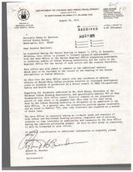 ["The document consists of correspondence between the Department of Housing and Urban Development and the United States Senate regarding audits of Indian Housing Authorities. The Department cannot authorize audits or allow independent accounting firms to conduct audits, as they are under the jurisdiction of the Department of Interior. The Department is in the process of renegotiating audit services agreements with the Department of Interior. Additionally, there is a request for clarification on whether HUD can conduct audits or allow independent firms to do so for the Apache Tribe of Indians in Oklahoma."]