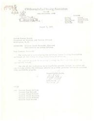 ["The document is a collection of documents and correspondence from the Oklahoma Indian Housing Association regarding their efforts to provide housing for Oklahoma Indians and address issues with the HUD delivery system. The Association supports position papers from other organizations and proposes solutions for improving the housing situation for Indian families."]