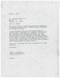 ["The document includes a series of letters discussing housing issues for Comanche Indians in Oklahoma and concerns about House bill 1218 related to Indian lifestyles. Senator Dewey F. Bartlett responds to the letters, acknowledging the housing situation and addressing the confusion about the bill. The documents express the need for more housing units in Cotton County and opposition to House bill 1218."]