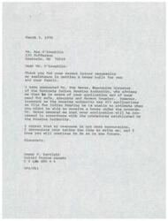 ["Ms. Ann O'Loughlin wrote to Senator Dewey Bartlett requesting assistance in getting a house built by the Seminole Indian Housing Authority. Senator Bartlett responded, stating that there are 463 applications ahead of hers and it is uncertain when she might receive a house. Another letter from Bob Cannon, Chairman of the Kiowa Tribe of Oklahoma, discussed the challenges with finding an Indian Housing Authority to build homes in the area. The Comanche Housing Authority was identified as the most likely to complete the project, while other authorities were facing issues such as misappropriation of funds. HUD's role was to make houses available, and they were working with the Comanches to move the project forward."]