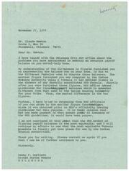 ["Mr. Claude Newton has been experiencing issues with obtaining an accurate payoff balance on his mutual-help home purchased through the Bureau of Indian Affairs. The difference in figures provided is due to different formulas used by the Indian Housing Authority and HUD. Senator Dewey Bartlett has been contacted for assistance in resolving the matter and ensuring the most equitable formula for payoff balances is used. The Housing Authority has approved the pay off of Newton's home, and the final step is to compute the balance and submit it to the HUD office in Oklahoma City for acceptance."]