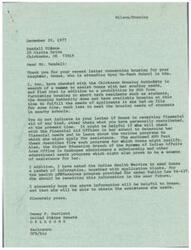 ["Randall Wilson wrote to Senator Dewey Bartlett regarding tribal housing policies that restrict Indian students from receiving housing assistance while attending school in Ada, Oklahoma. His daughter Donna is facing financial hardship and struggles to afford housing while attending Byng Vo-Tech School. Senator Bartlett responded, suggesting Donna explore financial aid options and providing information on various programs she may qualify for. He also arranged for Donna to receive information on health professions programs. Randall Wilson expressed gratitude for any assistance Senator Bartlett can provide with Donna's housing costs."]