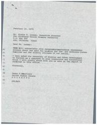 ["The document from Senator Dewey Bartlett to Mr. Victor N. Looney acknowledges concerns about the need for housing for low- and moderate-income families and the elderly citizens of the nation. The document states that the Secretary of Housing and Urban Development will provide a response to the viewpoints and suggestions shared in the correspondence. In a separate letter from the Department of Housing and Urban Development to Senator Bartlett, the department outlines its budget and legislative program for fiscal year 1979, emphasizing increased production of housing for low- and moderate-income families, rehabilitation assistance for older neighborhoods, and preservation of existing housing projects. The document highlights specific initiatives and actions to address the housing needs of various demographics, including the elderly and the handicapped. The document also discusses the budget proposals to Congress to increase HUD appropriations and fund specific housing programs. Overall, the letters address concerns and initiatives related to housing assistance and community development."]