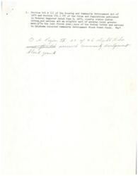 ["The document discusses the eligibility of Indian tribes and nations for Community Development Block Grant funds, the use of outdated data in evaluating applications, the issue of housing rehabilitation on scattered sites, the need for a revised definition of a community, and the possibility of setting aside funds for Indian tribes. It also mentions a re-examination of the Department's policies for funding Indian governments and the need for revised guidelines."]
