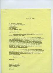["Correspondence between Howard E. Tommie, President of the United Southwestern Tribes, Inc., and various government officials regarding the future of Intermountain School in Brigham City, Utah. Tommie and other tribal leaders are advocating for the school to remain open and to allow enrollment from all tribes. They are proposing a feasibility study to explore alternative uses for the school and are seeking support from government officials to prevent budget cuts and staff reductions at the school. The government officials, including Senator Dewey F. Bartlett and Commissioner of Indian Affairs Morris Thompson, have expressed concern for the future of the school and are willing to work with tribal leaders to ensure that the wishes of the Indian people are considered."]