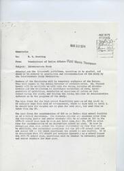 ["A memorandum from the Commissioner of Indian Affairs regarding the Intermountain Study. The study will assess the usefulness of Intermountain Boarding School as a BIA facility for educational purposes and other programs. The study will focus on factors such as enrollment trends, program offerings, funding sources, and comparative costs. The study will also analyze reports and data related to Intermountain Boarding School and other schools that may be affected by alternative uses. The Study Commission is expected to complete the study by August 31, 1974."]