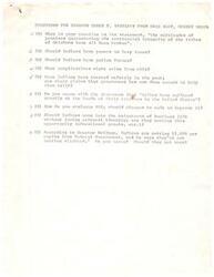 ["The document includes questions for Senator Dewey F. Bartlett regarding the treatment of Native American tribes, their rights to levy taxes and have police forces, and their overall treatment by the government. It also discusses the need for research on Indian jurisdiction over trust lands and the effects of past legislation. Additionally, it addresses the Bureau of Indian Affairs, the need for improvements within the organization, and the opportunity for Native Americans to maintain their cultural identity while moving into mainstream American life. Finally, it questions whether Native Americans are receiving enough support and funding from the federal government."]