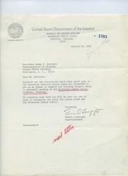["The document is a request from the Riverside Indian School to Representative Dewey F. Bartlett for support in their building program. Enclosed are two resolutions passed by the Riverside Advisory School Board requesting additional funding for the design and construction of school facilities. The resolutions highlight the urgent need for funding to improve educational facilities for Indian youth at the Riverside Indian School in Anadarko, Oklahoma."]