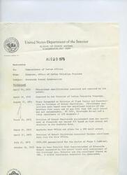 ["The memorandum discusses the construction and enrollment issues at Riverside Indian School, including a decline in enrollment, student characteristics, and recommendations for remodeling and construction to meet the needs of the students. It recommends remodeling the cottages, limiting enrollment to 200 students, designing a program to meet student needs, and analyzing the overall Bureau school program before making a final decision on further construction."]