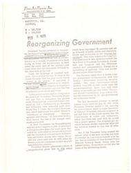 ["President Nixon's proposal to reorganize the federal government to make it more efficient and bring it closer to the people was met with skepticism and rejection by Congress. Past attempts at government reorganization by presidents have also faced challenges and limited success. The idea of merging cabinet seats and creating new agencies has been discussed throughout history, but few changes have been made permanent. Congress has often resisted efforts to consolidate government agencies and departments."]