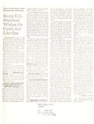 ["President Nixon has proposed a reorganization plan to streamline the bureaucracy by reducing the number of Cabinet posts from 12 to eight and reshuffling the departments. This plan faces opposition from various groups, including business interests, entrenched bureaucrats, and Congress. The President's goal is to make the bureaucracy more efficient and responsive to Presidential directives. The process of implementing this reorganization plan is expected to take at least four years."]