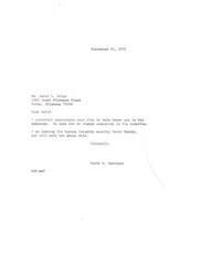 ["The letter is regarding a payroll deduction form authorizing a $5.00 deduction each pay period to be sent to the Harris Trust and Savings Bank to be disposed of as instructed. The form is signed by Amiel L. Riley and is to be effective from September 24, 1971. The funds are to be sent to The Oklahoma Committee. The authorization will continue until written notice of revision or revocation is received."]