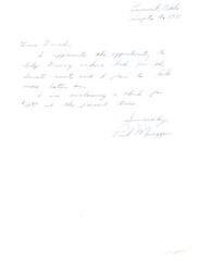 ["The writer expresses gratitude for the opportunity to help Dewey in his Senate campaign and mentions plans to provide further assistance in the future. They enclose a check for $1040 with the letter."]
