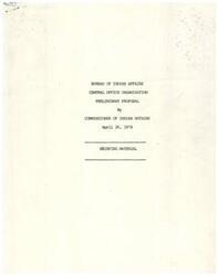 ["The Bureau of Indian Affairs is proposing a reorganization of its central office to transfer day-to-day operations to field offices, reduce nonessential staff, and improve service delivery to Native American communities. The recommended structure includes new offices and changes to existing ones based on feedback from Indian leaders. Special offices in the field will be discontinued, and staff will be reassigned to new positions. Reduction in Force regulations will be used, and efforts will be made to minimize employee separations through freezes, outplacement, and early retirement options. The exact number of employees affected is uncertain, but major displacements have been identified."]