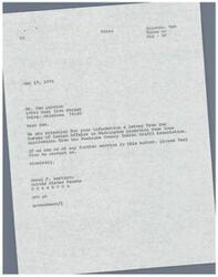["Sam Quinton of Tulsa, Oklahoma applied for a loan through the Muskogee County Indian Credit Association for his State Farm Insurance Agency. The loan application was delayed due to unclear information and the need for additional documentation. After further investigation, it was determined that Quinton should seek financing from a commercial lender. Quinton experienced difficulties in securing the loan through the Indian Loan Program of the Bureau of Indian Affairs and believed he was facing discrimination as a member of the Cherokee Indian nation."]