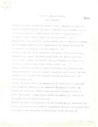 ["The Council of American Indians of Tulsa, Oklahoma was formed to promote the welfare and image of Indian people. They are concerned about derogatory statements in a recent report on the Chilocco School made by the Bureau of Indian Affairs, and believe the report was handled inappropriately and may have negatively impacted the public image of American Indians. They support the Commissioner of Indian Affairs in addressing the issues at the Chilocco School."]