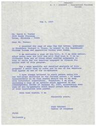 ["Mr. Turner wrote a letter to President Nixon expressing his opposition to the Guaranteed Minimum Income bill, S. 5. Congressman Page Belcher responded, stating that the bill would require American taxpayers to finance the program and could have negative effects on the nation. Belcher believes in individual incentive and encourages Turner to reach out to one of the co-sponsors of the bill for a more detailed analysis."]