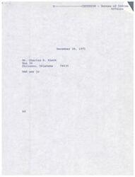 ["The author of the letter is upset with Mr. Bruce and his subordinates at the Bureau of Indian Affairs for failing to communicate with their Tribal Council. They feel that the Tribal Council, elected to represent their interests, is being ignored and that decisions affecting their lives are doomed for failure. The author recommends giving the Indian people more input in decisions and a say in selecting their leaders."]
