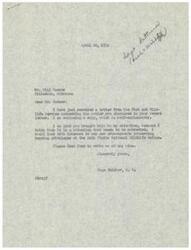 ["Mr. Phil Horner from Hillsdale, Oklahoma wrote a letter to Congressman Page Belcher regarding the hunting privileges at the Salt Plains National Wildlife Refuge. Horner expressed concern that only wealthy individuals were able to control hunting rights around the refuge, and suggested that the government acquire land for public hunting. Belcher forwarded Horner's letter to the Fish and Wildlife Service, who are considering the possibility of acquiring land for public hunting and working with the State Game Department to provide hunting opportunities for all citizens, rather than just the wealthy. Belcher assured Horner that he is looking into the matter and will provide more information once available."]