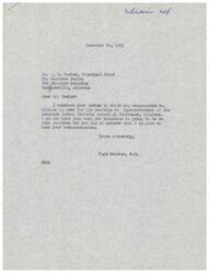 ["Mr. Keeler recommended Mr. William A. Ames for the position of Superintendent of the Sequoyah Indian Training School at Tahlequah, Oklahoma. Hon. Page Belcher acknowledged the recommendation and expressed gratitude for it."]