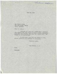 ["Norman Barker, an attorney, is having difficulty collecting attorney fees from Mrs. Sallie Hall for services in procuring the removal of restrictions on her land. The Bureau of Indian Affairs does not believe Barker's assistance was necessary and does not approve the payment of fees from the land sale proceeds. Barker has written to Congressman Page Belcher for help in resolving the issue."]