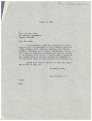 ["Mrs. Lida Echo Hawk is seeking assistance regarding her husband's desire to sell his restricted interest in land within the Pawnee Reservation. The Department of the Interior, Office of Indian Affairs, Anadarko Area Office, has highlighted the challenges due to lack of specific information provided by Mrs. Echo Hawk. They mention the possibility of selling the full interest in the land in the future and discuss efforts to address the issue of highly fractionated Indian allotments. Congressman Page Belcher has offered to help and is awaiting further information to assist in resolving the matter. Mrs. Hawk expresses her need for money and desire to sell her own land as well. Congressman Belcher assures her that he will take up the matter with the Bureau of Indian Affairs and provide updates as soon as possible."]