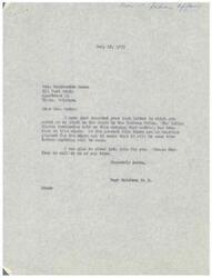["Mrs. Marguerite Maben from Tulsa, Oklahoma is inquiring about the status of a claim by the Euchee Tribe. She is seeking information on any awards made by the Indian Claims Commission and the current status of the case. She mentions the previous attorney for the tribe, Judge Maben, who passed away, and the appointment of a new attorney. Congressman Page Belcher is assisting her in obtaining information from the Bureau of Indian Affairs. The document exchanges detail the efforts to obtain information on the Euchee Tribe's claim."]