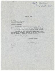["The document is a series of letters and correspondence regarding a request for information about the Quapaw Indian Tribe in Oklahoma. The Bureau of Indian Affairs does not have all the information requested but provides some details about the tribe's open roll and census numbers. Congressman Page Belcher assists in obtaining and forwarding this information to the requester, Mr. William J. Supernaw."]