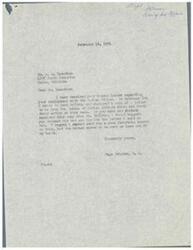 ["Mr. Exendine wrote to Congressman Page Belcher regarding his employment with the Indian Office. Belcher had previously sent a letter to Bert McElroy, enclosing a copy of a letter from the Bureau of Indian Affairs regarding Exendine's case. Exendine was seeking reemployment after retirement, but was retired without further notice and has since joined the ranks of the unemployed. Exendine is now seeking an update on his application for reemployment."]