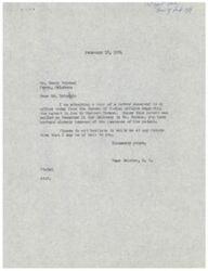 ["The document consists of a series of letters regarding the issuance of a patent in fee to Herbert Hudson for a portion of his allotment in Oklahoma. The documents are between various government officials and Mr. Henry Dolezal, who is seeking assistance in getting the patent for Mr. Hudson. The documents detail the mailing and delivery of the patent, as well as the involvement of different departments such as the Bureau of Indian Affairs and the Bureau of Land Management. The documents also mention the assistance being provided by Hon. Page Belcher, a member of the House of Representatives."]