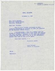 ["Mrs. Keith Hornady, an employee at the Chilocco Indian School, wrote to Representative Page Belcher about an increase in rent for quarters at the school. The Bureau of Indian Affairs explained that the increase was due to oversight in implementing utility charges in 1952 and that employees were not required to live in government quarters. The employees at the school expressed their dissatisfaction with the rent increase, stating that salaries had not increased and the quarters had not been remodeled. They felt the increase was unjustified and requested consideration for reclassification and salary adjustments. Representative Belcher assured Mrs. Hornady that he would look into the matter and provide her with more information once available."]