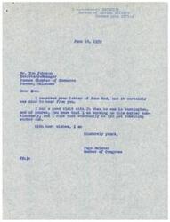 ["Don Johnson, Secretary-Manager of the Pawnee Chamber of Commerce, wrote to Congressman Page Belcher and Assistant Secretary of the Interior Roger Ernst regarding concerns about the Pawnee sub-agency and Anadarko Area office. He raised issues such as the potential dismissal of a custodian, lack of promotions for the Pawnee administrator, and understaffing causing inefficiencies in handling individual Indian money accounts. Johnson expressed gratitude for their efforts and hoped for a resolution to the issues."]