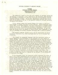 ["The Executive Council of the National Congress of American Indians met in Washington, D.C. in March 1959 to discuss important issues facing American Indians. They expressed concerns about the termination of Federal protection for Indian tribes, the slow progress of land conservation efforts, lack of adequate funds for land purchase, difficulties in accessing credit, and challenges faced by Alaskan natives post-statehood. The Council also raised issues regarding delays in settling Indian claims against the United States. They urged for legislative action to address these issues and ensure the protection and well-being of Indian communities."]