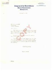 ["The letter from Congressman Lyle H. Boren to the Postmaster of Boley, Oklahoma informs that a project for city-wide street improvements in Boley has been approved by the President and allocated $12,093 by the Federal government. The letter requests that the City officials and friends be informed of the project, which aims to provide work for those in need and improve the streets. Additionally, a letter from the Work Projects Administration confirms the acceptance of the project for the 4th Congressional District of Oklahoma and provides information on its eligibility for operation."]
