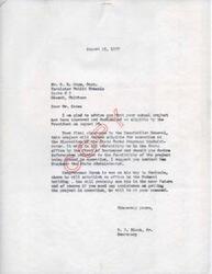["The document informs Mr. Cape that his school project has been approved and designated as eligible for operation by the President. The project will soon be cleared by the Comptroller General and will be under the discretion of the State Works Progress Administrator. Congressman Boren will be establishing an office in Seminole and will be available to assist with getting the project in operation."]