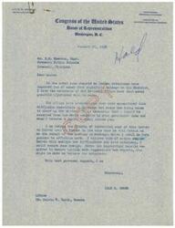 ["The document is a series of letters between Lyle H. Boren, Earl E. Emerson, and other officials regarding issues with Indian attendance reports at Cromwell Public Schools in Oklahoma. Emerson is frustrated with the handling of the reports by Miss Walkingstick and George Wells, and requests Boren's assistance in resolving the situation. Boren promises to advocate for a resolution and assures Emerson that every effort will be made to address the issue."]