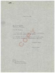 ["Mr. Ledru Peeples writes to Congressman Lyle H. Boren requesting confirmation of Mr. Alex Noon as Chief of the Creeks. The committee on Indian Affairs in Henryetta District supports Mr. Noon's election and requests prompt confirmation due to his plans for the Creek Tribe. They also plan to designate a portion of their amusement park as grounds for the Creek Indian camp and council."]