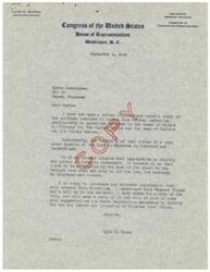 ["The document consists of several letters written by Myron Cunningham to Honorable Lyle H. Boren regarding issues with Indian land titles, specifically related to cases such as Fannie E. Williams vs. The United States and Hillard vs. The United States. Cunningham expresses concerns about the integrity of land titles in Oklahoma and requests legislative action to clarify the law and ensure the validity of land titles. Boren acknowledges the issue and promises to work towards finding a solution through legislation."]