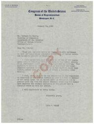 ["Lyle H. Boren, a member of the Committee on Interstate and Foreign Commerce in Congress, wrote to Willard W. Beatty, Director of Education at the Department of the Interior, regarding the attendance of Indian children in public schools in Oklahoma. Boren asked for clarification on whether money spent on educating Indian children could be considered tuition and whether it could be carried from one school district to another."]