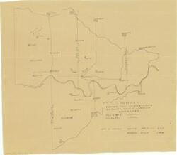 ["The Proposed Konawa Soil Conservation District - South Canadian Watershed map is hand drawn, with dimensions of 14 1/2 x 12 3/4."]