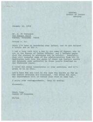 ["Happy Camp, a Member of Congress, apologizes for the delay in responding to a letter from D. Jo Ferguson of The Pawnee Chief. Happy Camp discusses potential changes in the Bureau of Indian Affairs and expresses hope for improvements in Indian-related issues. D. Jo Ferguson expresses frustration with the lack of help from the BIA in resolving tribal differences and mentions suspicions of involvement with AIM people."]