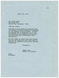 ["The document is a response from the Bureau of Indian Affairs to a Member of Congress regarding concerns raised by a constituent, Ms. Viola Meier, about enrollment policies in Bureau schools. The document addresses specific questions raised by Ms. Meier, such as the need for separate school systems for Indian youth, qualifications of school boards, academic performance of Indian youth, and alternative approaches to boarding schools. The Bureau explains the criteria for enrolling Indian youth in Bureau schools and discusses the efforts to transition Indian youth to public schools. They also acknowledge the potential benefits of small group homes near public schools for Indian youth. The Bureau expresses willingness to provide further information if needed."]