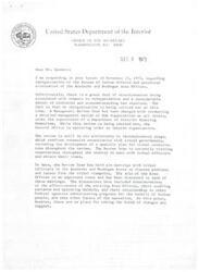 ["The document is responding to concerns about the reorganization of the Bureau of Indian Affairs and potential elimination of certain Area Offices. It clarifies that no reorganization is currently taking place, and a Management Review Team is conducting a detailed review of the BIA organization. The team is consulting with tribal governments and gathering their input before making any decisions. The document assures that all views will be carefully considered before any final organizational decisions are made."]