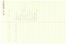 ["The document lists various names, including Harrison Loeach, Hause, Hansen, Yates, Mekay, Long, Evans, Mahon, Mehlade, Loyalty, Veysey, and Cederberg."]