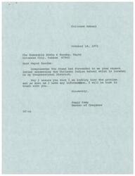 ["The Mayor of Arkansas City, Kansas, Erwin E. Knocke, wrote to Congressman Tom Steed expressing concerns about the Chilocco Indian School not receiving a promised planning grant. The school is important to the local community and has a long history, but has been overlooked in favor of other schools in the area. Knocke is seeking clarification on why Chilocco has been delayed in receiving funding. Congressman John N. Happy Camp, who represents the district where Chilocco is located, is also involved in addressing the issue."]
