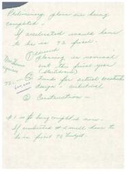 ["Preliminary plans are completed but if accelerated, construction would need to be finished by 1973. Funding for construction design and actual construction is being planned and will need to be completed within the next year."]