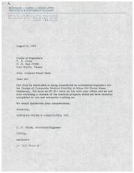["Bowman Nicek Associates, an architecture and engineering firm, is interested in being considered for the design of a Composite Medical Facility at Altus Air Force Base in Oklahoma. They have submitted their qualifications and resume for consideration. The project involves a 103,000 square foot masonry building with an estimated construction cost of $5-10 million. The firm is requesting consideration for the project and has indicated their interest in similar projects in the past."]